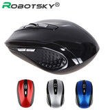 ROBOTSKY 2.4GHz Wireless Mouse 6 Buttons 1200 DPI Optical Gaming Mouse