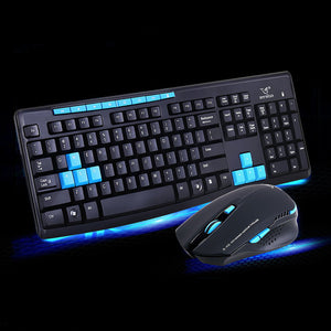 2.4G Wireless Gaming Keyboard + Mouse Set Combo for Desktops Laptops PC  XXM