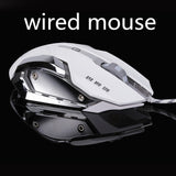 Silent Mute Noiseless 3200dpi Adjustment USB 6D Wired Optical Gaming Mouse