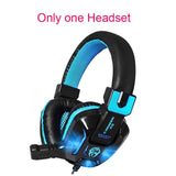 7 Buttons 5500 DPI Professional Gaming Mouse+Heavy Bass Games LED Light Gaming Headphone