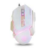 iMICE Macro Custom 7 Buttons  3200DPI Optical Mouse Colorful Backlight Breath Gaming Mouse