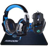 RAKOON 5500 DPI X7 Pro Gaming Mouse+ Hifi Pro Gaming Headphone Game Headset+Gift Big Gaming Mousepad