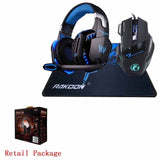 RAKOON 5500 DPI X7 Pro Gaming Mouse+ Hifi Pro Gaming Headphone Game Headset+Gift Big Gaming Mousepad