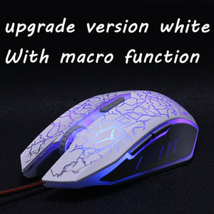 ZUOYA Professional Wired DPI Adjustable Computer Optical LED Game Mice USB Games Cable Gaming Mouse