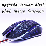 ZUOYA Professional Wired DPI Adjustable Computer Optical LED Game Mice USB Games Cable Gaming Mouse