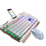 Floating Buttons Mechanical Hand Design Clavier Gamer USB Wired Gaming Mechanical Keyboard And Mouse Set