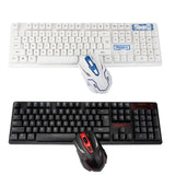 2.4Ghz USB Wireless 1600DPI Gaming Keyboard Mouse Set