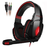 KOTION EACH Casque Deep Bass Stereo Game Headphone with Microphone LED Light Gaming Headphone
