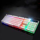 English Backlight Wired Teclado Floating LED Backlit USB Similar Mechanical Gaming Keyboard