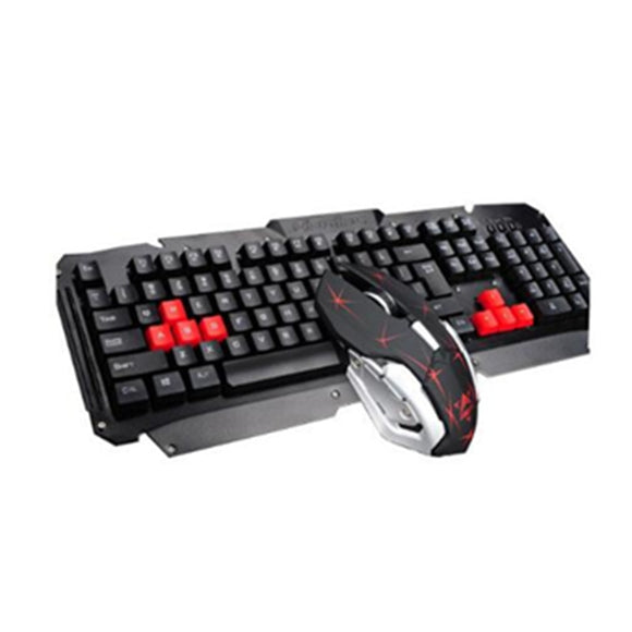 104Keys Bluetooth Wireless 1600DPI Gaming Keyboard And Mouse Set With USB Receiver
