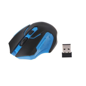 2.4GHz Wireless Mouse Gaming Game Mice USB Receiver Blue/White