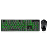 LT600 Rechargeable 2.4GHz Wireless 104 Keys Backlit Usb Ergonomic Gaming Keyboard + 1600DPI Optical Gaming Mouse Sets