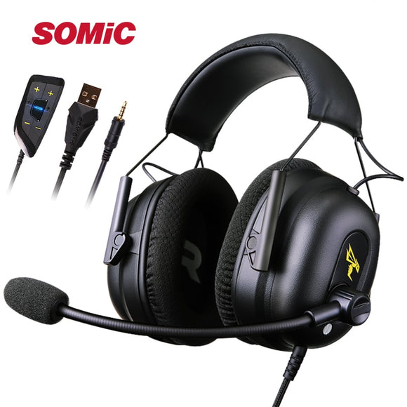 SOMIC G936N Build in 7.1 Virtual Surround Sound USB 3.5mm Gaming Headphone