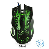 5000 DPi Optical USB Ergonomic Mouse Silent Wired With Backlight Gaming Mouse