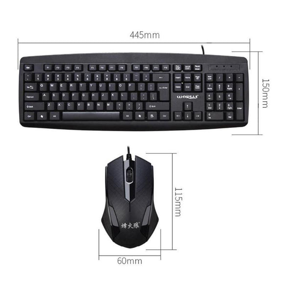 Wired USB  Mechanical Keyboard And Mouse Set