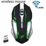 Silent Mute Noiseless 3200dpi Adjustment USB 6D Wired Optical Gaming Mouse