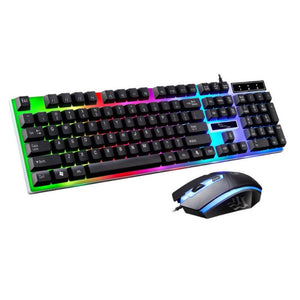 Ergonomic Gaming Keyboard & 3D Mouse Kit Anti-slip LED Equipment Set For PS4 Xbox One
