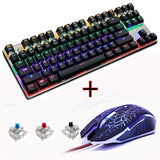 ZERO Blue/Black/Red Switch 87 Gaming Mechanical Keyboard+Macro Programming Mouse Combo Set