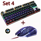 ZERO Blue/Black/Red Switch 87 Gaming Mechanical Keyboard+Macro Programming Mouse Combo Set