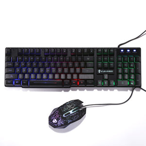 AVEIBEE Mechanical Keyboard RGB Backlit Gaming USB Mouse And Keyboard Set