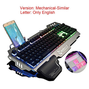 RGB Illuminated Backlit Similar Ergonomic Gaming Keyboard