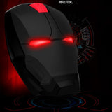 New Iron Man Wireless Mouse Mute Button Silent Click 800/1200/1600 / 2400DPI Gaming Mouse