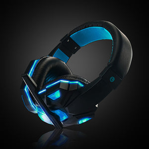 Headphone With Microphone For Computer LED Light  Stereo Earphone Gaming Headphone