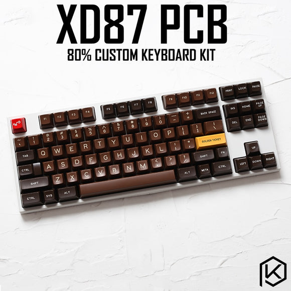 XD87 Custom Mechanical Gaming Keyboard Kit80% Supports TKG-TOOLS Underglow RGB PCB Programmed