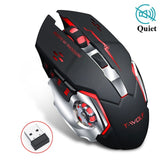 Wireless Gaming Mouse 3200 DPI Rechargeable Adjustable 7 Color Backlight Breathing Gaming Mouse