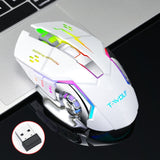 Wireless Gaming Mouse 3200 DPI Rechargeable Adjustable 7 Color Backlight Breathing Gaming Mouse