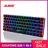 AJAZZ AK33 RGB 82 Keys Blue/Black Switches Anti-Ghosting Mechanical Gaming Keyboards