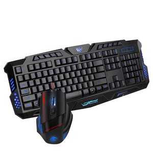 Professional Gaming Keyboard Mouse Combo Backlit LED Colorful Game Keyboard Mouse Set EM88