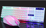 GTX300 3D 104 keys Rainbow Gaming USB Wired Keyboard colorful button mouse suit LED Backlit Keyboard Mouse Set