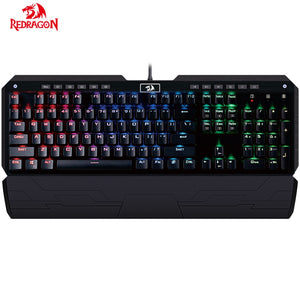 Redragon K555 RGB Mechanical Ergonomic Design LED Backlit 104 Key Gaming Keyboard