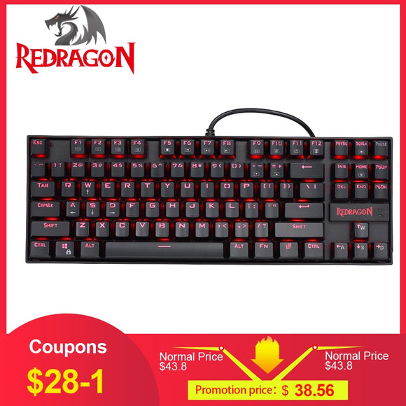 REDRAGON K552 Mechanical Wired Splash-proof Water Red Backlight Gaming Keyboard