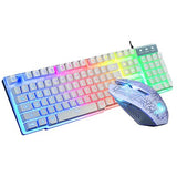 T6 Luminous Mechanical Wired Computer Gaming Keyboard + Mouse Set