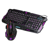 J20 Russian Colorful Backlit Pro Multimedia Ergonomic Gaming Keyboard 7 buttons Mouse Set